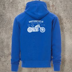 Veste Zippée Bleue roi Motorcycle -  