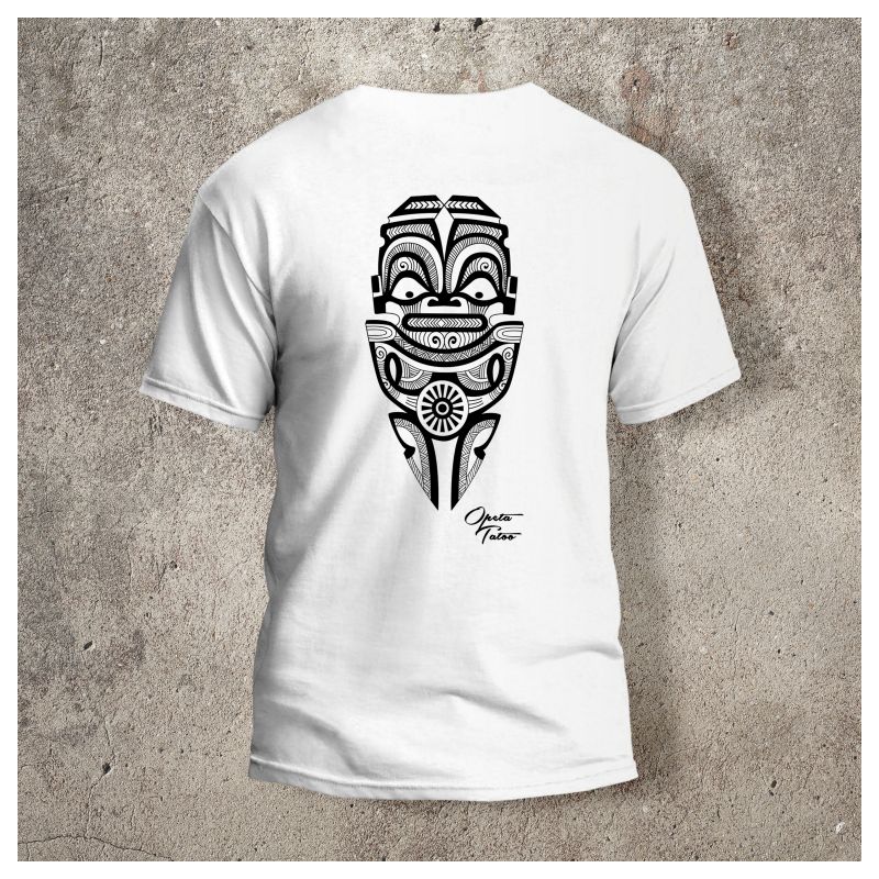 Tshirt Tiki 2 Dos Blanc - Tshirt Tiki 2 Dos Blanc -
