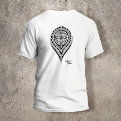 Tshirt Mandala 1 Dos Blanc - AVP Collections