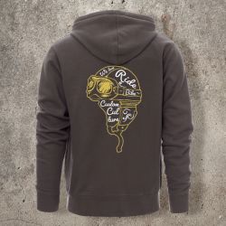 Veste Zippée Grise Casque Blanc et jaune -  
