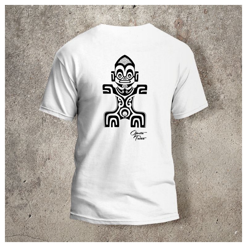 Tshirt Tiki 1 Dos Blanc - Tshirt Tiki 1 Dos Blanc -