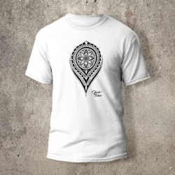 Tshirt Mandala 1 Devant Blanc - AVP Collections