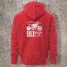 Veste Zippée Rouge Custom Motors -  