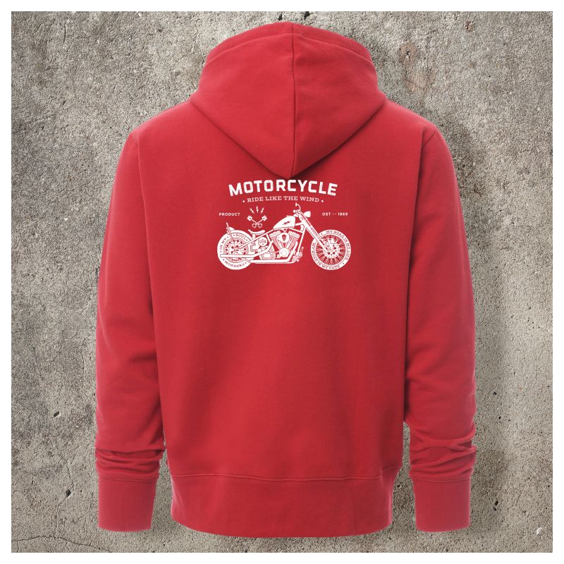 Veste Zippée Rouge Motorcycle - Veste Zippée Rouge Motorcycle -