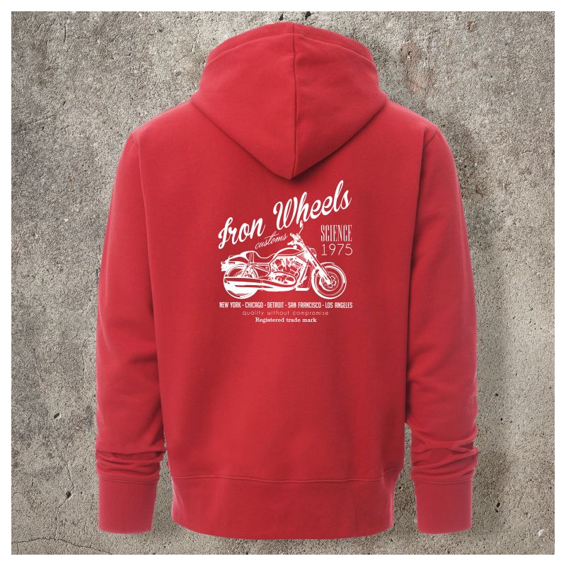 Veste Zippée Rouge Iron Wheels -  