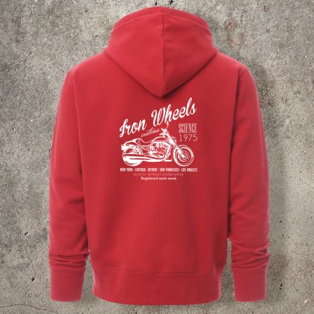 Veste Zippée Rouge Iron Wheels -  