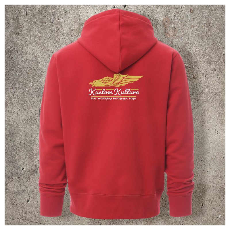 Veste Zippée Rouge Kustom Kulture -  