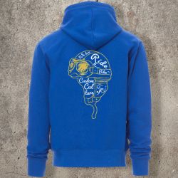 Sweat Shirt Bleu Roi Casque Blanc et jaune -  