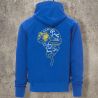 Sweat Shirt Bleu Roi Casque Blanc et jaune -  