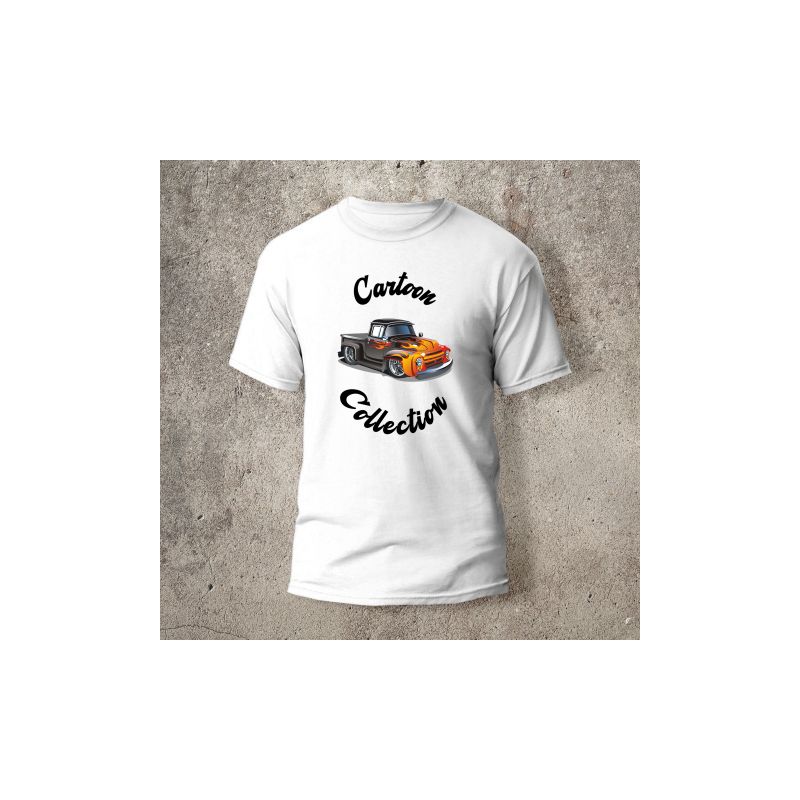 Tee-shirt Cartoon Caricature Pickup Devant - Tee-shirt Cartoon Caricature Pickup Devant -