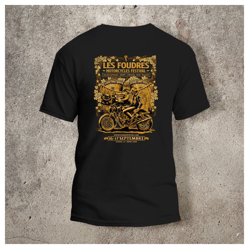 Tshirt LES FOUDRES MOTORCYCLE FESTIVAL 2023 - Tshirt LES FOUDRES MOTORCYCLE FESTIVAL 2023 -